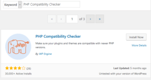 PHP Compatibility Checker WordPress Eklentisi