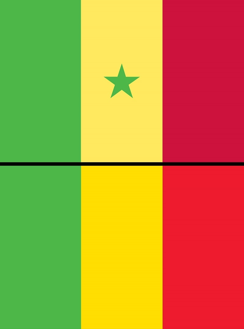Senegal Bayrağı - Mali Bayrağı