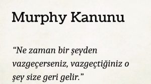 Murphy Kanunları & Kişisel Gelişim