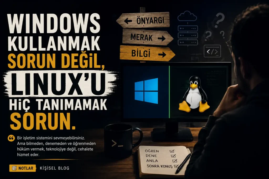Windows Kullanmak Sorun Değil, Linux'u Hiç Tanımamak Sorun