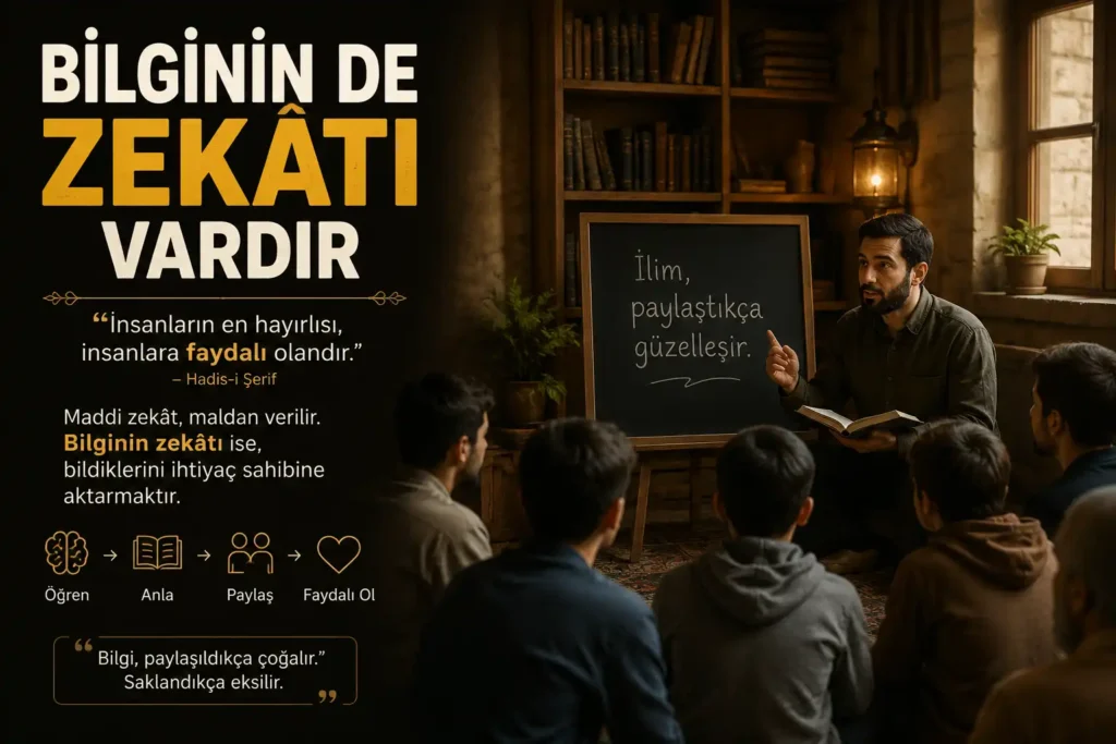 Bilginin de zekatı vardır