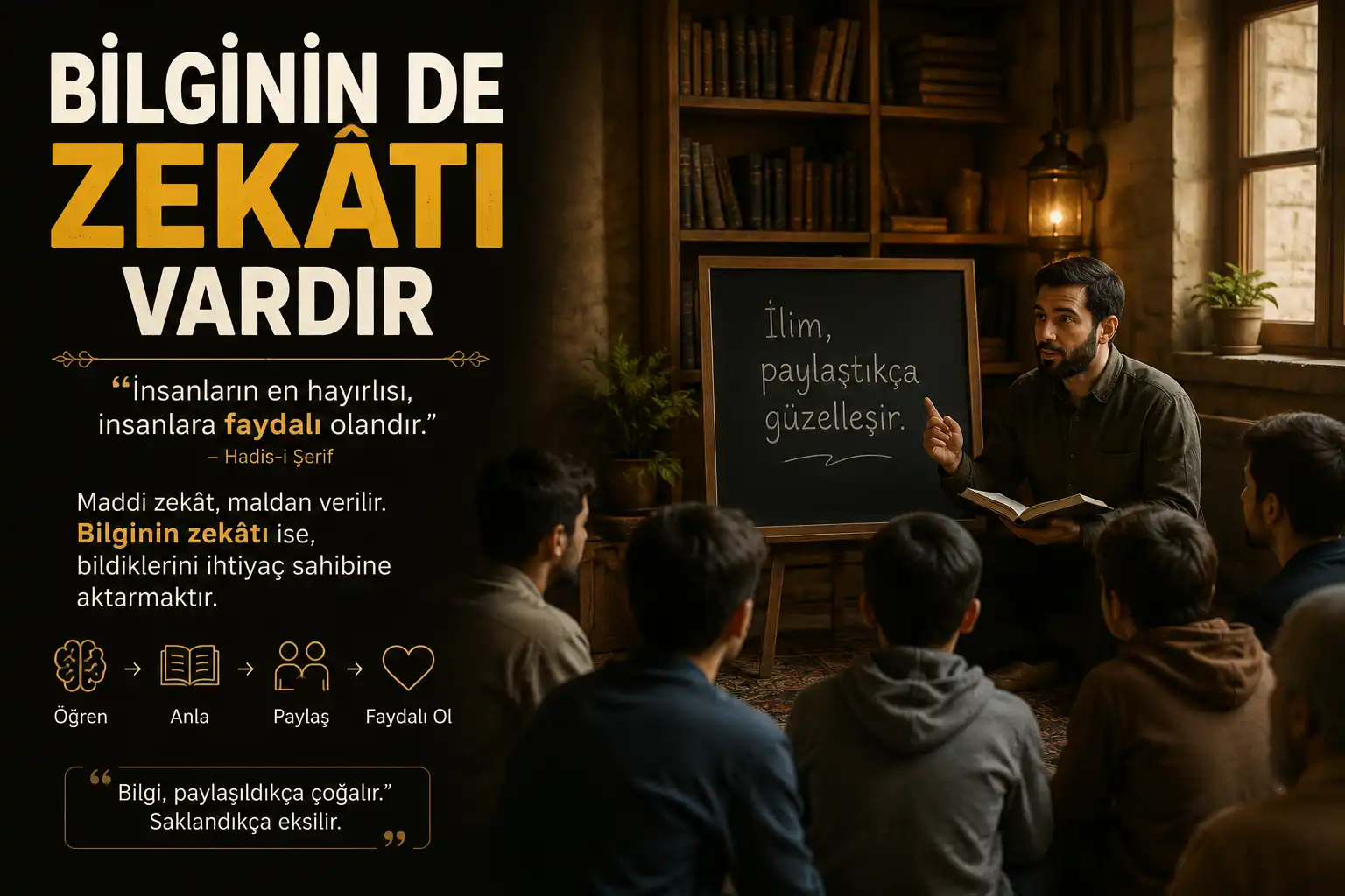 Bilginin de zekatı vardır
